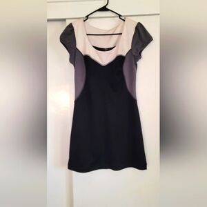 Elegant Black and Gray Women's Dress